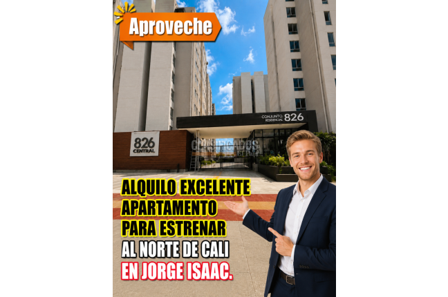 Apartamentos, Alquiler, Jorge Isaacs - $1.700.000