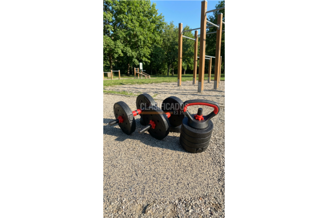 Kit Pesas Mancuerna 20kg Set Convertible - Mercancías Diversas