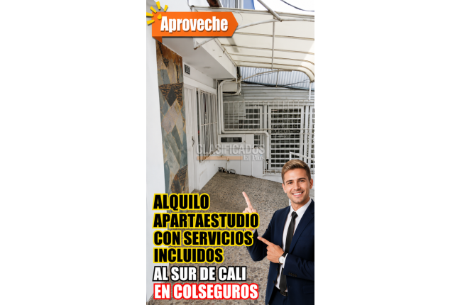 Apartaestudios, Alquiler, Colseguros - $850.000