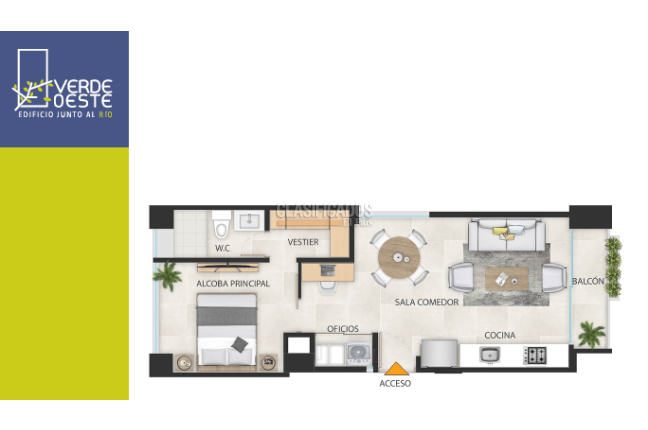 Apartaestudios, Venta, Santa Rita - $596.000.000