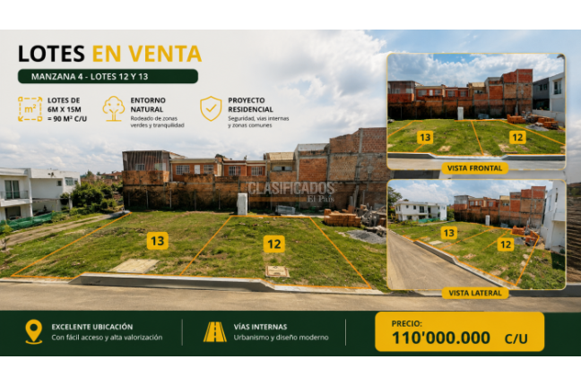 Lotes, Venta, Jamundí - $110.000.000