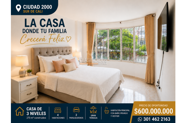 Casas, Venta en Ciudad 2.000