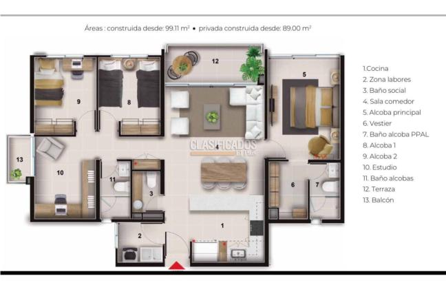 Apartamentos, Venta, Valle del Lili - $730.000.000