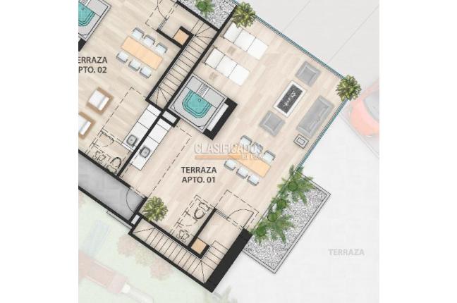 Apartamentos, Venta, Santa Teresita - $1.050.000.000