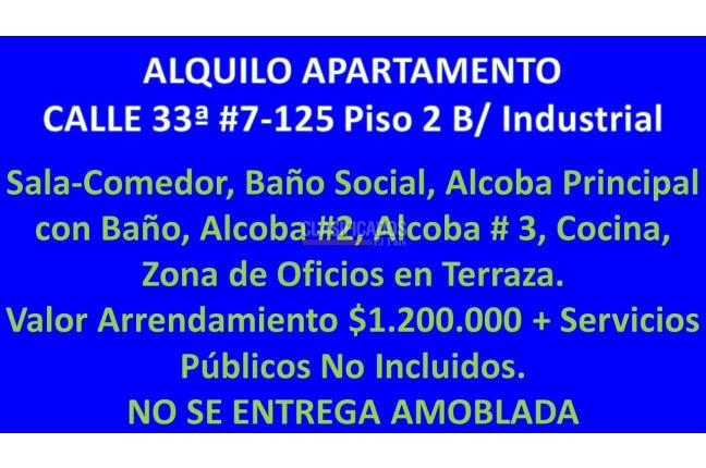 Apartamentos, Alquiler en Industrial