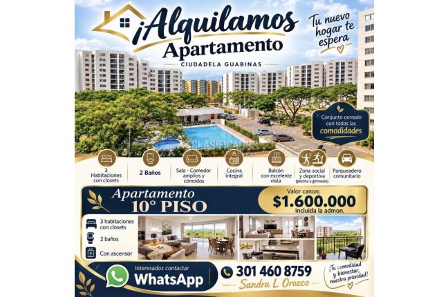Apartamentos, Alquiler en Yumbo
