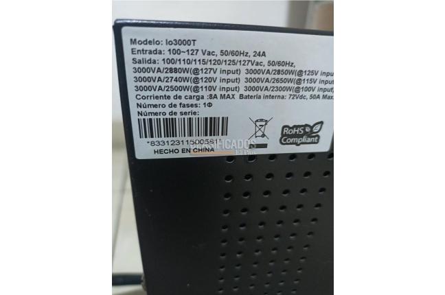 Se Vende UPS Ioxus Modelo Lo3000T usada - Electrodomésticos y Electrónicos