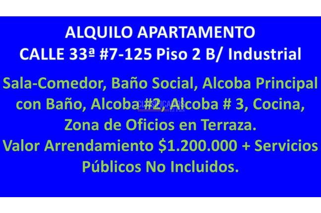 Apartamentos, Alquiler, Industrial - $1.200.000