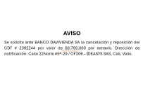 AVISO - Otros Servicios