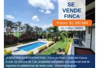Fincas y Casas Campestres, Venta, Palmira - $1.390.000.000