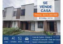 Casas, Venta, Jamundí - $374.000.000